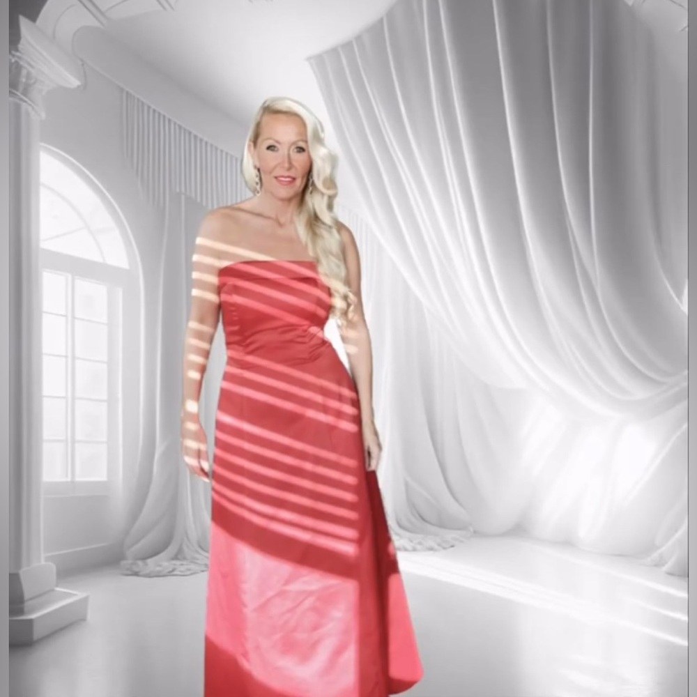 Red Strapless Dress